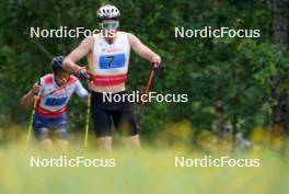 18.07.2024, Madona, Latvia (LAT): Aironas Puras (LTU) - FIS Rollerski World Cup, team sprint, Madona (LAT). www.nordicfocus.com. © Koksarovs/NordicFocus. Every downloaded picture is fee-liable.