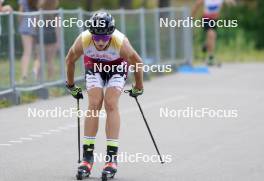 18.07.2024, Madona, Latvia (LAT): Jekabs Skolnieks (LAT) - FIS Rollerski World Cup, team sprint, Madona (LAT). www.nordicfocus.com. © Koksarovs/NordicFocus. Every downloaded picture is fee-liable.