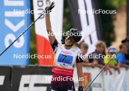 18.07.2024, Madona, Latvia (LAT): Valerija Burceva (LAT) - FIS Rollerski World Cup, team sprint, Madona (LAT). www.nordicfocus.com. © Koksarovs/NordicFocus. Every downloaded picture is fee-liable.