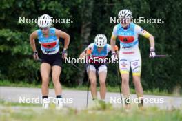 18.07.2024, Madona, Latvia (LAT): Teesi Tuul (EST), Johanna Holmberg (SWE) - FIS Rollerski World Cup, team sprint, Madona (LAT). www.nordicfocus.com. © Koksarovs/NordicFocus. Every downloaded picture is fee-liable.