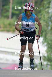 18.07.2024, Madona, Latvia (LAT): Fenya Galstyan (ARM) - FIS Rollerski World Cup, team sprint, Madona (LAT). www.nordicfocus.com. © Koksarovs/NordicFocus. Every downloaded picture is fee-liable.