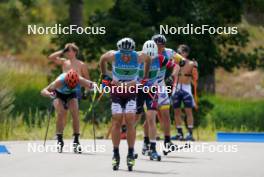 18.07.2024, Madona, Latvia (LAT): Lauris Kaparkalejs (LAT) - FIS Rollerski World Cup, team sprint, Madona (LAT). www.nordicfocus.com. © Koksarovs/NordicFocus. Every downloaded picture is fee-liable.