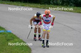 18.07.2024, Madona, Latvia (LAT): Jonahan Lindberg (SWE) - FIS Rollerski World Cup, team sprint, Madona (LAT). www.nordicfocus.com. © Koksarovs/NordicFocus. Every downloaded picture is fee-liable.