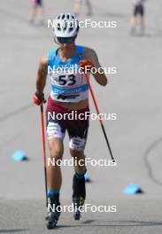 18.07.2024, Madona, Latvia (LAT): Bruno Bilans (LAT) - FIS Rollerski World Cup, team sprint, Madona (LAT). www.nordicfocus.com. © Koksarovs/NordicFocus. Every downloaded picture is fee-liable.