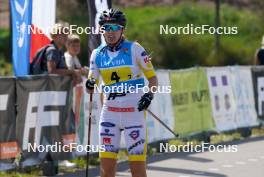 18.07.2024, Madona, Latvia (LAT): Ella Selmosson (SWE)  - FIS Rollerski World Cup, team sprint, Madona (LAT). www.nordicfocus.com. © Koksarovs/NordicFocus. Every downloaded picture is fee-liable.