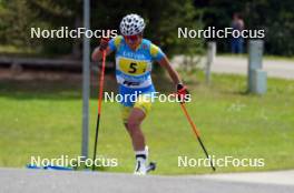 18.07.2024, Madona, Latvia (LAT): Viktoriia Olekh (UKR) - FIS Rollerski World Cup, team sprint, Madona (LAT). www.nordicfocus.com. © Koksarovs/NordicFocus. Every downloaded picture is fee-liable.