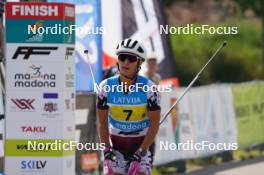 18.07.2024, Madona, Latvia (LAT): Kitija Auzina (LAT) - FIS Rollerski World Cup, team sprint, Madona (LAT). www.nordicfocus.com. © Koksarovs/NordicFocus. Every downloaded picture is fee-liable.