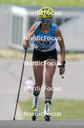 18.07.2024, Madona, Latvia (LAT): Yevheniia Murach (UKR) - FIS Rollerski World Cup, team sprint, Madona (LAT). www.nordicfocus.com. © Koksarovs/NordicFocus. Every downloaded picture is fee-liable.