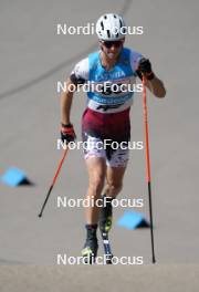 18.07.2024, Madona, Latvia (LAT): Niks Saulitis (LAT) - FIS Rollerski World Cup, team sprint, Madona (LAT). www.nordicfocus.com. © Koksarovs/NordicFocus. Every downloaded picture is fee-liable.