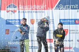 06.04.2024, Setermoen-Bardufoss, Norway (NOR): Victoria Carl (GER), Astrid Oeyre Slind (NOR), Emilie Fleten (NOR), (l-r) - Ski Classics Reistadlopet, Setermoen-Bardufoss (NOR). www.nordicfocus.com. © Reichert/NordicFocus. Every downloaded picture is fee-liable.