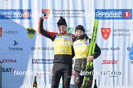 06.04.2024, Setermoen-Bardufoss, Norway (NOR): Johan Hoel (NOR), Emilie Fleten (NOR), (l-r) - Ski Classics Reistadlopet, Setermoen-Bardufoss (NOR). www.nordicfocus.com. © Reichert/NordicFocus. Every downloaded picture is fee-liable.