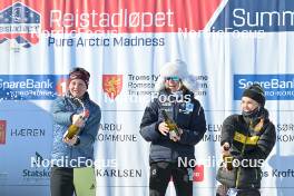 06.04.2024, Setermoen-Bardufoss, Norway (NOR): Victoria Carl (GER), Astrid Oeyre Slind (NOR), Emilie Fleten (NOR), (l-r) - Ski Classics Reistadlopet, Setermoen-Bardufoss (NOR). www.nordicfocus.com. © Reichert/NordicFocus. Every downloaded picture is fee-liable.