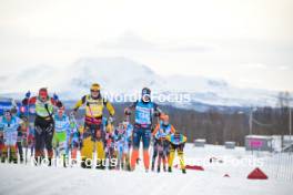 07.04.2024, Bardufoss-Finnsnes, Norway (NOR): Anikken Gjerde Alnes (NOR), Emilie Fleten (NOR), Astrid Oeyre Slind (NOR), (l-r) - Ski Classics Summit 2 Senja, Bardufoss-Finnsnes (NOR). www.nordicfocus.com. © Reichert/NordicFocus. Every downloaded picture is fee-liable.