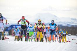 07.04.2024, Bardufoss-Finnsnes, Norway (NOR): Anikken Gjerde Alnes (NOR), Emilie Fleten (NOR), Astrid Oeyre Slind (NOR), (l-r) - Ski Classics Summit 2 Senja, Bardufoss-Finnsnes (NOR). www.nordicfocus.com. © Reichert/NordicFocus. Every downloaded picture is fee-liable.