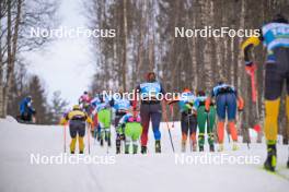 07.04.2024, Bardufoss-Finnsnes, Norway (NOR): Emilie Fleten (NOR), Linnea Johansson (SWE), Laurie Flochon-Joly (FRA), (l-r) - Ski Classics Summit 2 Senja, Bardufoss-Finnsnes (NOR). www.nordicfocus.com. © Reichert/NordicFocus. Every downloaded picture is fee-liable.