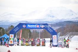 07.04.2024, Bardufoss-Finnsnes, Norway (NOR): Johan Hoel (NOR), Amund Hoel (NOR), Thomas Bing (GER), Thomas Oedegaarden (NOR), Stanislav Rezac (CZE), (l-r) - Ski Classics Summit 2 Senja, Bardufoss-Finnsnes (NOR). www.nordicfocus.com. © Reichert/NordicFocus. Every downloaded picture is fee-liable.