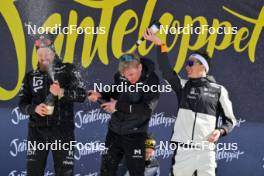 13.04.2024, Hafjell, Norway (NOR): Runar Skaug Mathisen (NOR), Torleif Syrstad (NOR), Max Novak (SWE), (l-r) - Ski Classics Grand Finale Janteloppet - Hafjell (NOR). www.nordicfocus.com. © Reichert/NordicFocus. Every downloaded picture is fee-liable.