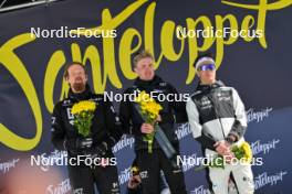 13.04.2024, Hafjell, Norway (NOR): Runar Skaug Mathisen (NOR), Torleif Syrstad (NOR), Max Novak (SWE), (l-r) - Ski Classics Grand Finale Janteloppet - Hafjell (NOR). www.nordicfocus.com. © Reichert/NordicFocus. Every downloaded picture is fee-liable.