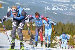 13.04.2024, Hafjell, Norway (NOR): Jeremy Royer (FRA), Gustav Eriksson (SWE), (l-r) - Ski Classics Grand Finale Janteloppet - Hafjell (NOR). www.nordicfocus.com. © Reichert/NordicFocus. Every downloaded picture is fee-liable.