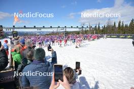 13.04.2024, Hafjell, Norway (NOR): Event Feature: Start of the Janteloppet over 20 km - Ski Classics Grand Finale Janteloppet - Hafjell (NOR). www.nordicfocus.com. © Reichert/NordicFocus. Every downloaded picture is fee-liable.