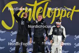 13.04.2024, Hafjell, Norway (NOR): Runar Skaug Mathisen (NOR), Torleif Syrstad (NOR), Max Novak (SWE), (l-r) - Ski Classics Grand Finale Janteloppet - Hafjell (NOR). www.nordicfocus.com. © Reichert/NordicFocus. Every downloaded picture is fee-liable.